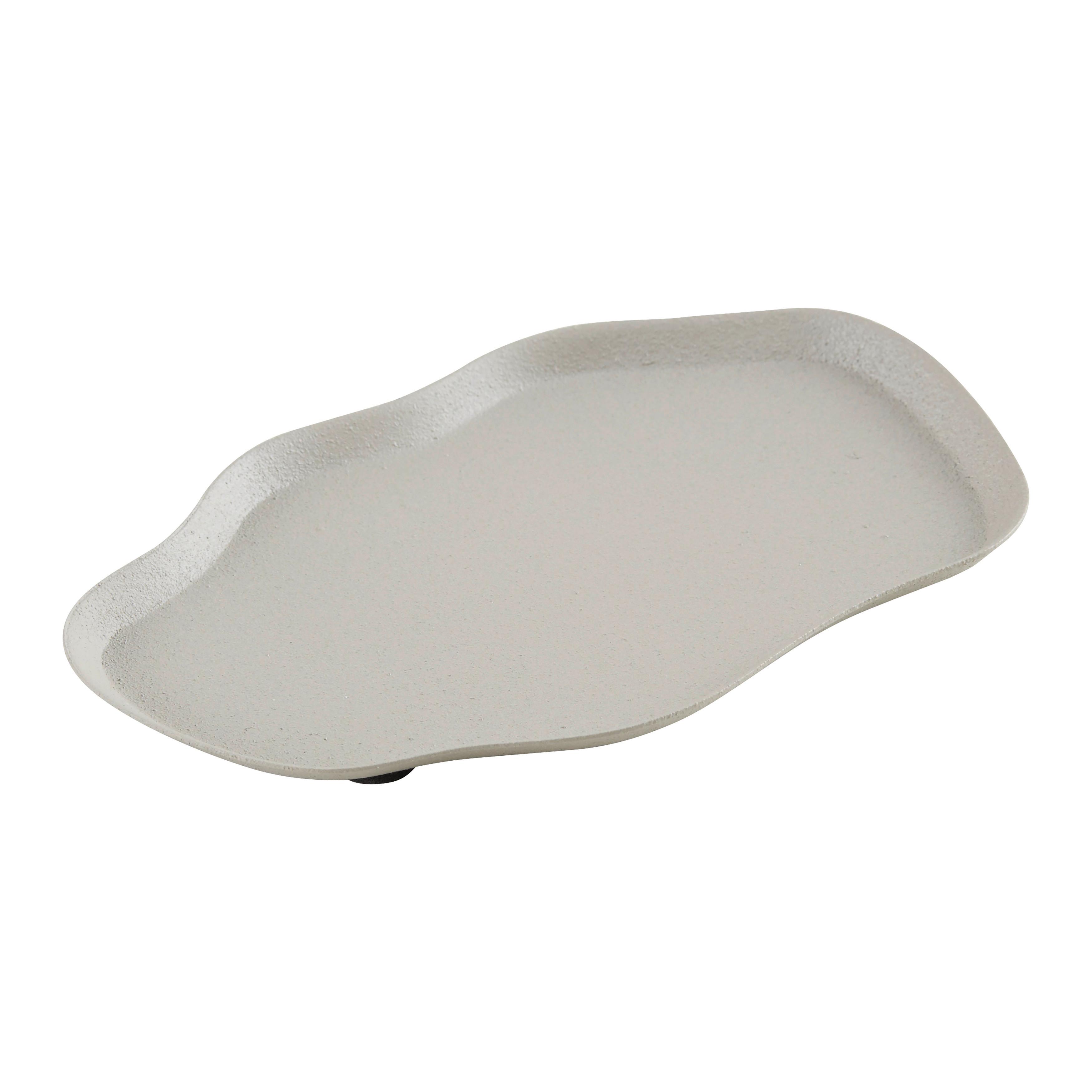 Dekoračný podnos Esana, béžový - béžová, Modern, kov (12/1/8cm) - Modern Living