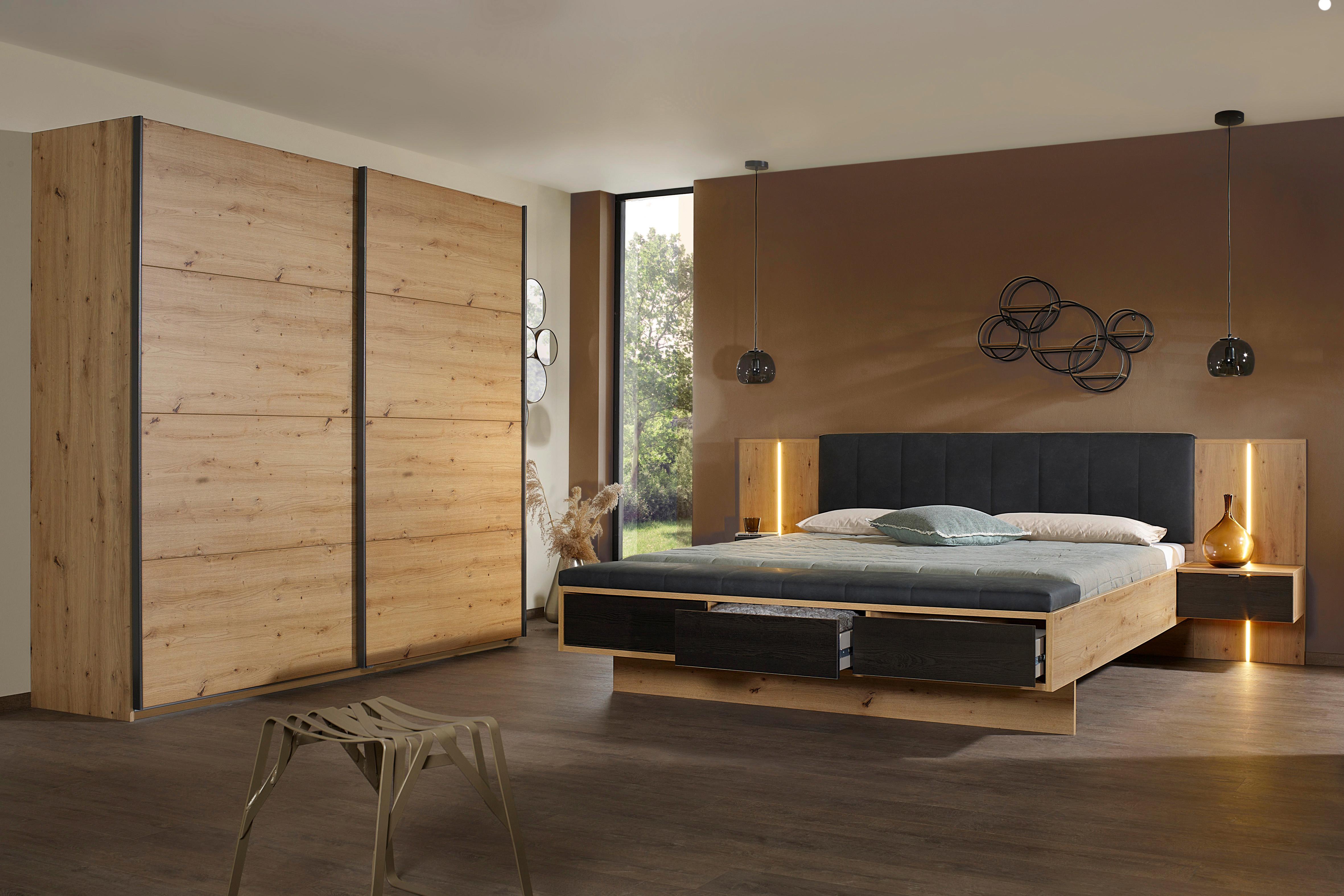 Schwebetürenschrank Apollon Eiche Artisan B: 226 cm - Eiche Artisan, MODERN, Holzwerkstoff (226/210/62cm) - Rauch Möbel
