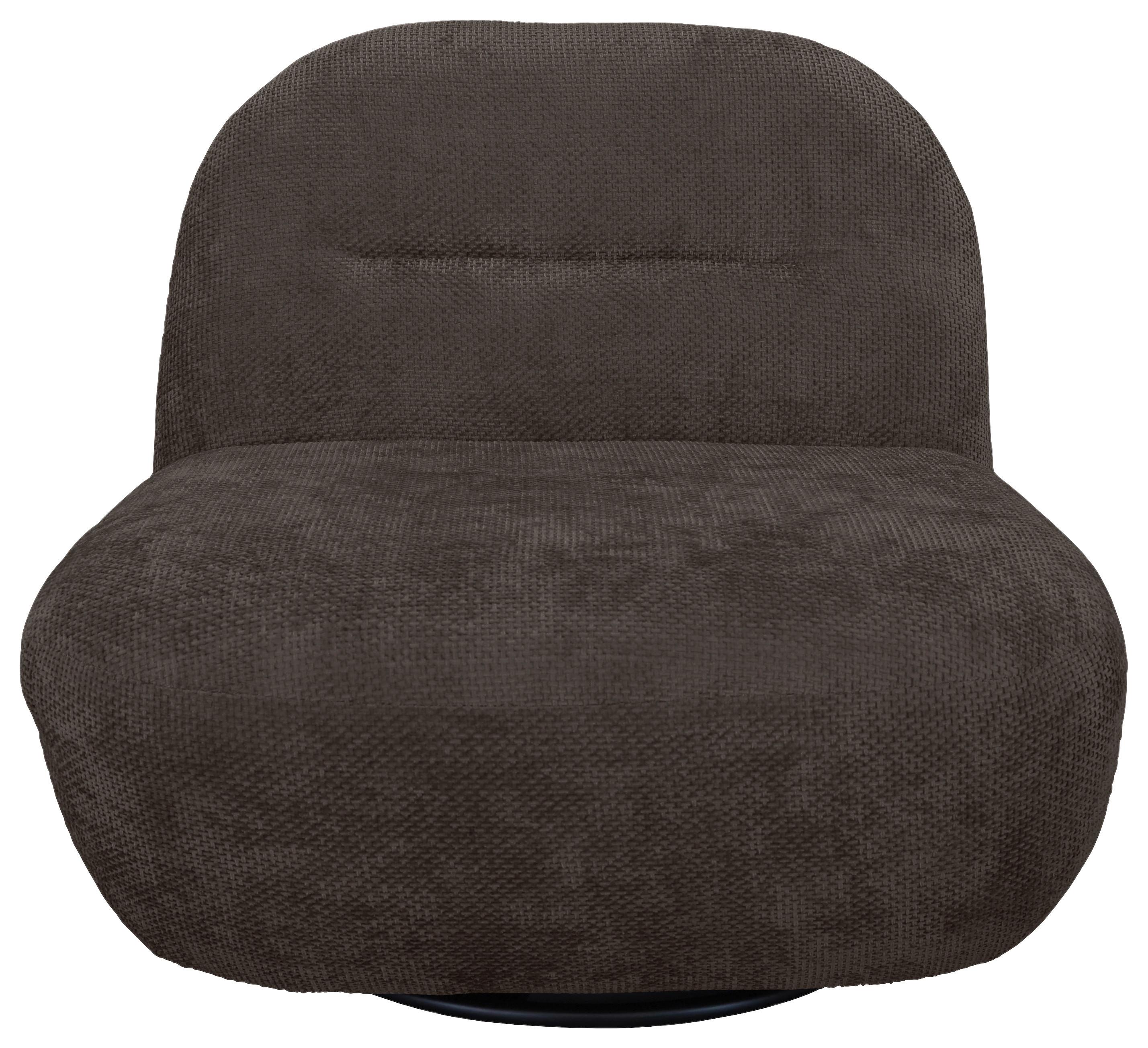 Relaxsessel Bunty Mokka B: 85 cm - Schwarz/Mokka, Basics, Textil (85/74/85cm) - Livetastic