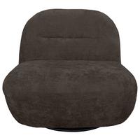 Relaxsessel Bunty Mokka B: 85 cm - Schwarz/Mokka, Basics, Textil (85/74/85cm) - Livetastic