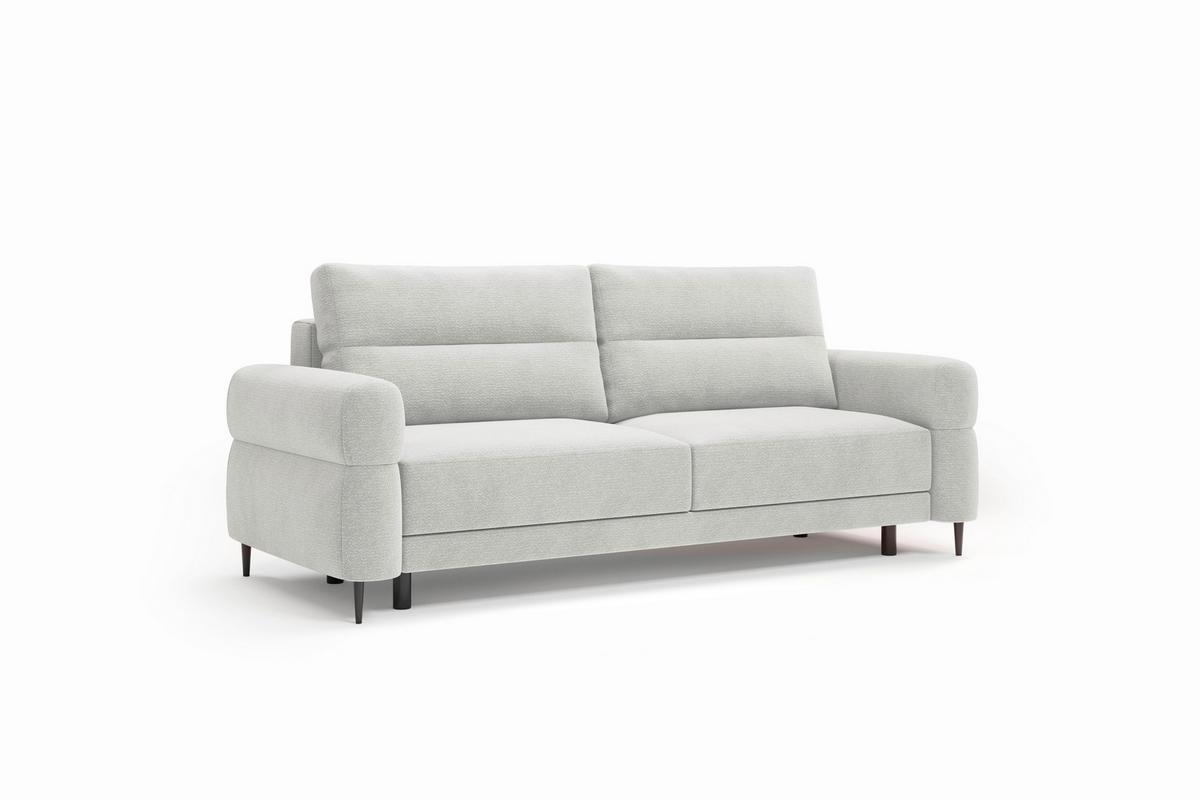 Schlafsofa Nordic Hellgrau B: 232cm - Hellgrau/Schwarz, Basics, Textil (232/94/102cm) - Livetastic