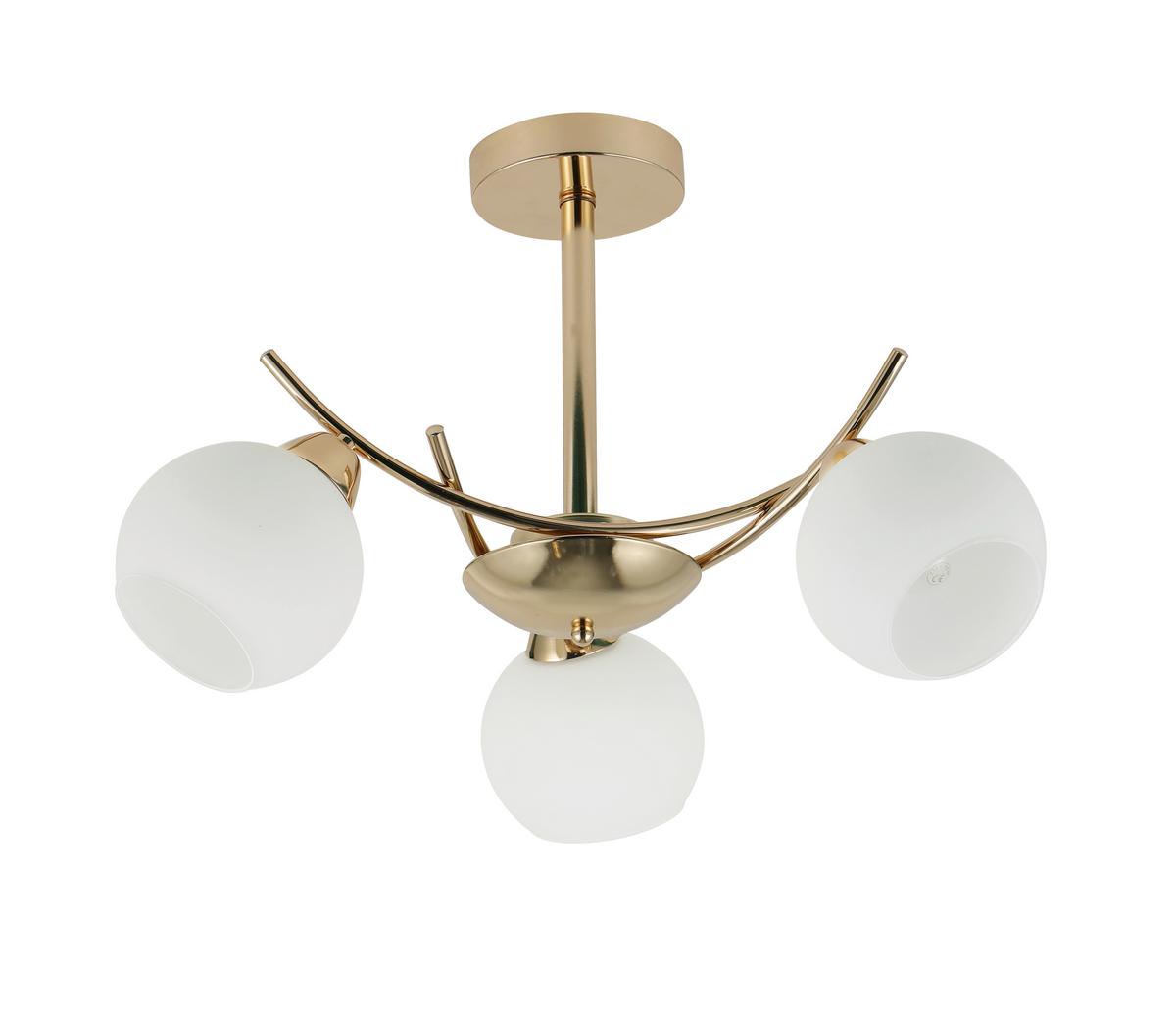 Pendelleuchte 33-37473 Amos - Goldfarben, Basics, Metall (52/52/36cm)