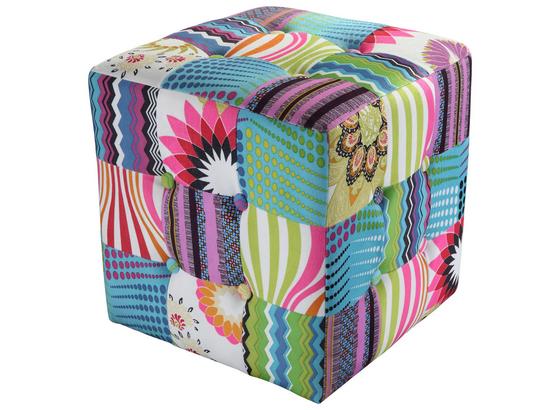 Sitzwürfel Patchwork 40 cm - Multicolor, MODERN, Textil (40/40/40cm) Sitzwürfel Patchwork 40 cm - Multicolor, MODERN, Textil (40/40/40cm)