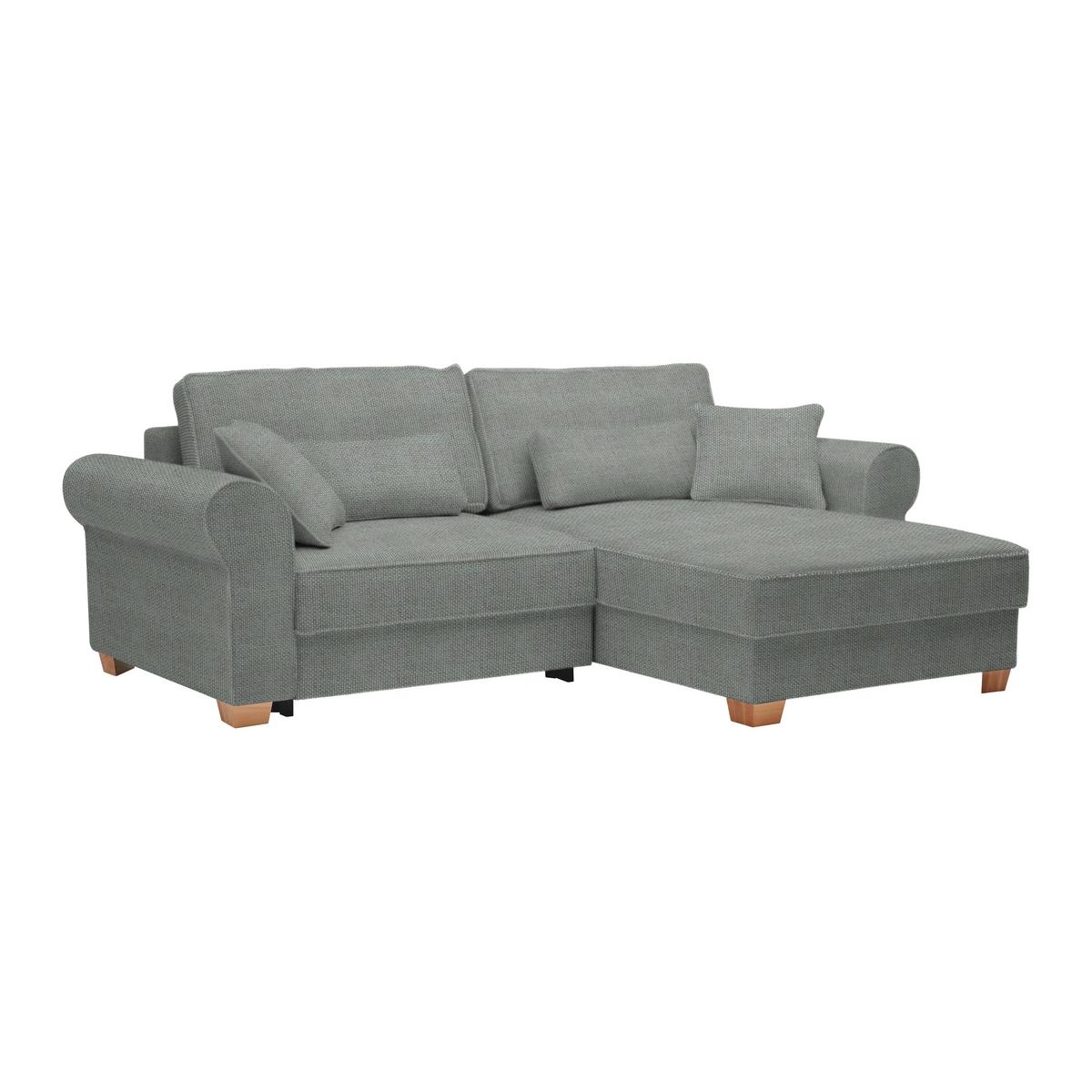 Sedací souprava ANGELO, oboustranná, šedá - šedá, Moderní, dřevo/kompozitní dřevo (255/92/185cm) - Mömax
