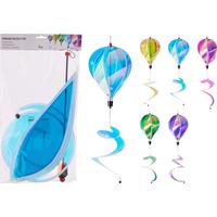 Dekoračný veterný mlyn BALOON - oranžová/modrá, Basics, plast (24.9/3.8/46.5cm)