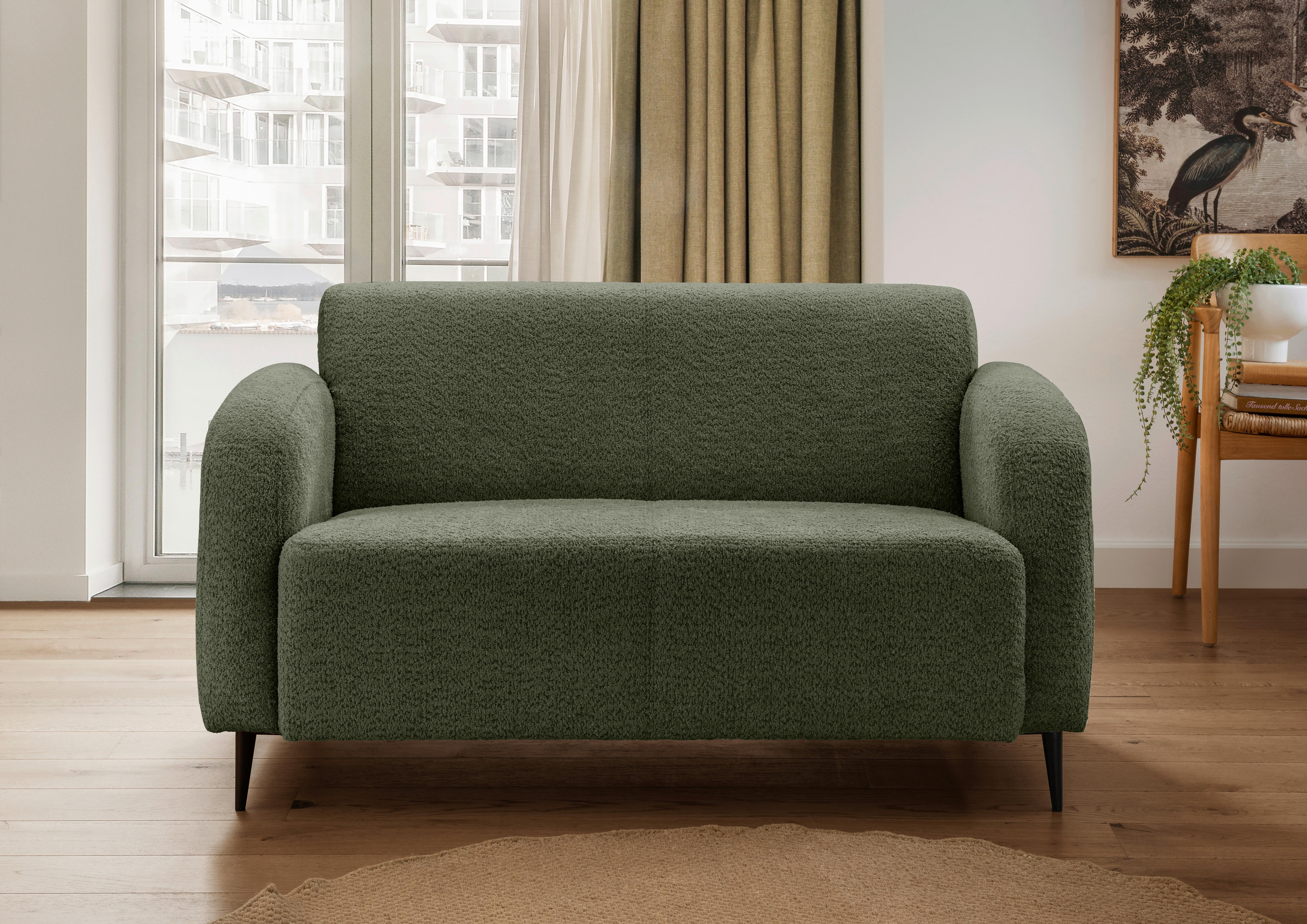 2-Sitzer-Sofa Marone Dunkelgrün B: 140cm