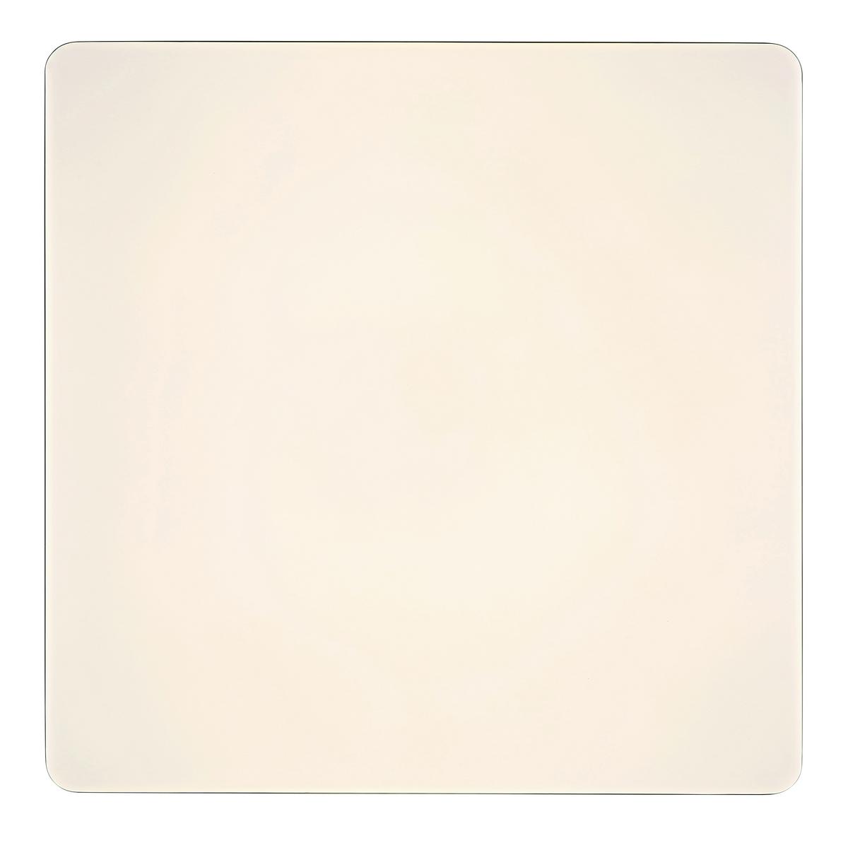 LED-Deckenleuchte Ully Schwarz Weiß L: 48,5 cm - Schwarz/Weiß, KONVENTIONELL, Kunststoff/Metall (48,5/48,5/6,6cm) - Globo