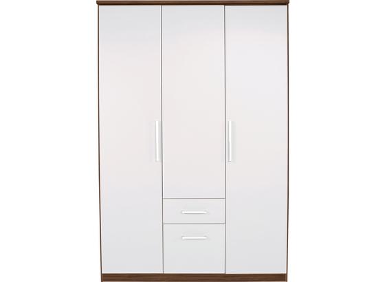Kleiderschrank Wien 136cm - Eichefarben/Weiß, KONVENTIONELL, Holzwerkstoff (136/212/56cm) Kleiderschrank Wien 136cm - Eichefarben/Weiß, KONVENTIONELL, Holzwerkstoff (136/212/56cm)