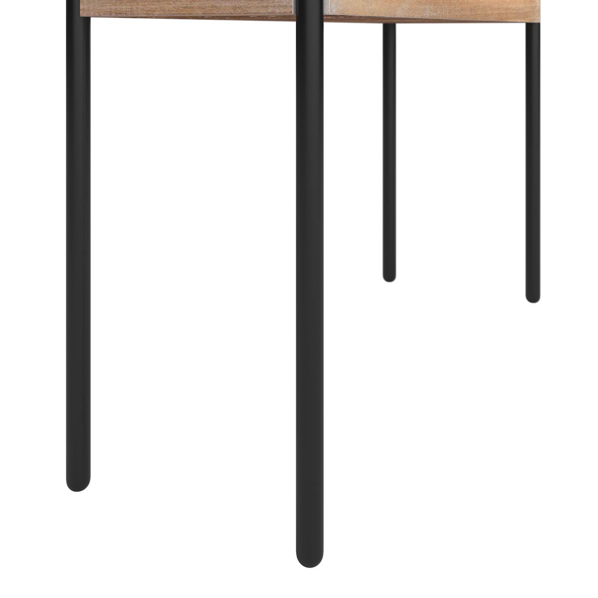 VYVÝŠENÝ ZÁHON CHRISTO 3 - černá/barvy akácie, Natur, kov/dřevo (81,5/75/28cm) - Mömax