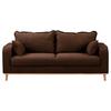 3-sitzer-sofa Beata Braun B: 193 Cm - Wengefarben/Braun, Design, Textil (193/86/87cm) - Livetastic