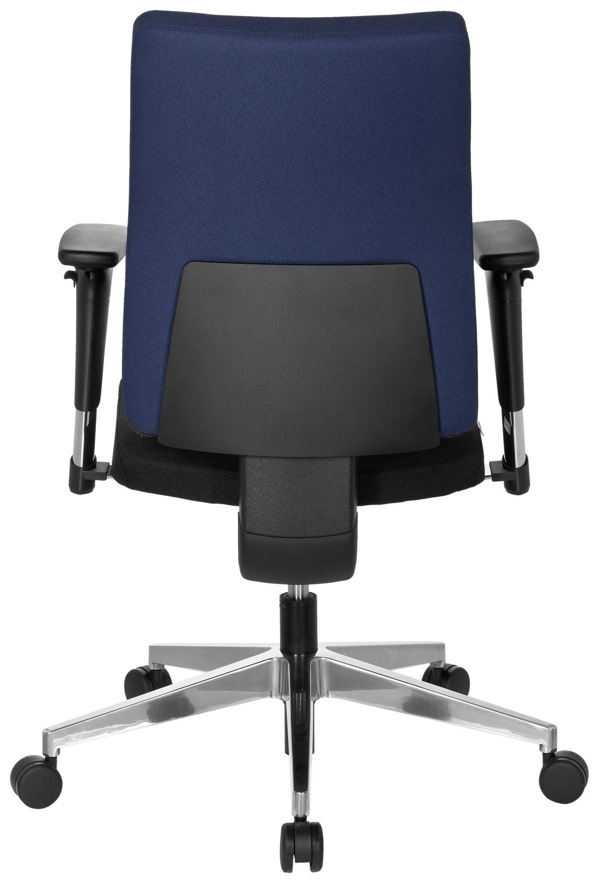Drehstuhl Pro-Tec 350 Blau/Schwarz - Chromfarben/Blau, MODERN, Kunststoff/Textil (57/123/45cm) - MID.YOU