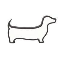 KINDERTISCHLEUCHTE 41-10643 DOG - Schwarz, Basics, Holzwerkstoff/Kunststoff (32/3.5/18cm)