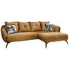 Ecksofa Baggio Mit Kissen Textil Gelb - Gelb/Multicolor, MODERN, Holz/Textil (277/162cm) - Livetastic