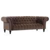 Bigsofa Canyon B: 230 cm Dunkelbraun Samt - Dunkelbraun/Schwarz, Trend, Textil (230/74/101cm) - Livetastic