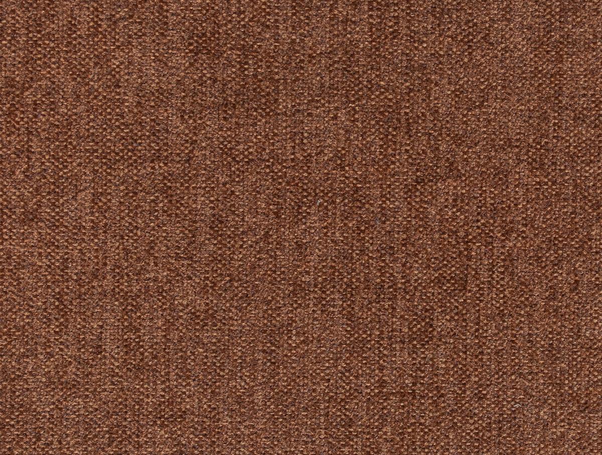 Sedačka LUCILE U, levá, cihlová, úl.prostor a lůžko - terracotta/přírodní barvy, dřevo/textil (202/312/157cm) - MID.YOU