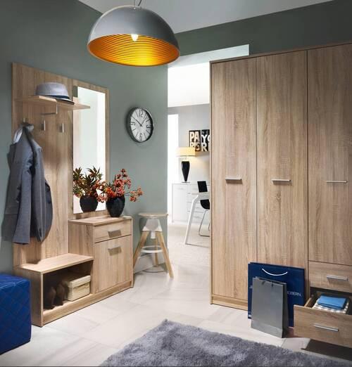 Drehtürenschrank Nepo Plus - Sonoma Eiche, MODERN, Holzwerkstoff (118,5/197/54,5cm) - MID.YOU