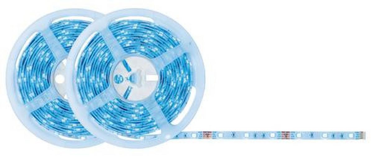 Led-streifen Set Farbwechsler L: 10 M + Fernbedienung - Weiß, Design, Kunststoff/Metall (1000/1/0,3cm) - Paulmann