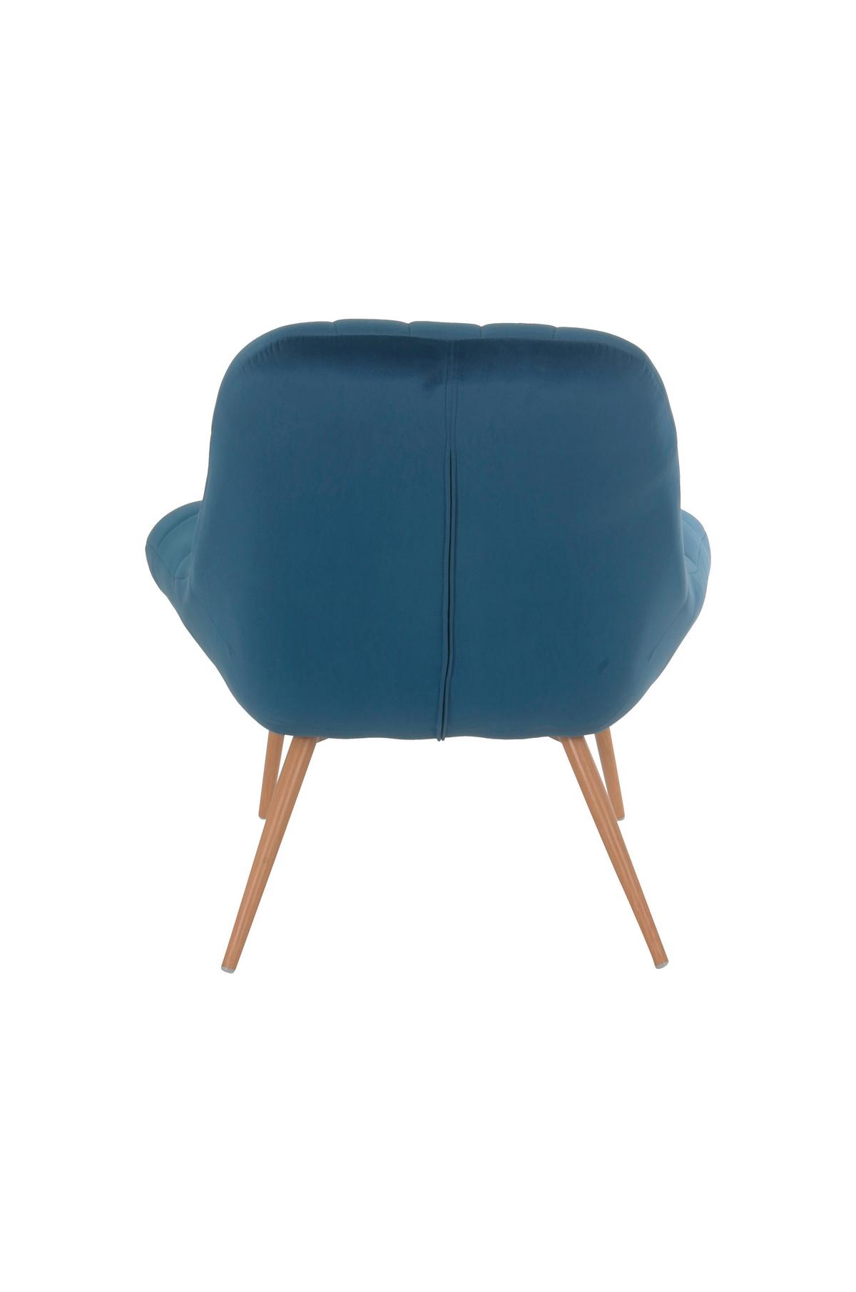 Xxl-sessel Blau, Naturfarben B: 76 Cm - Blau/Naturfarben, MODERN, Textil (76/85,6/85,6cm) - Livetastic