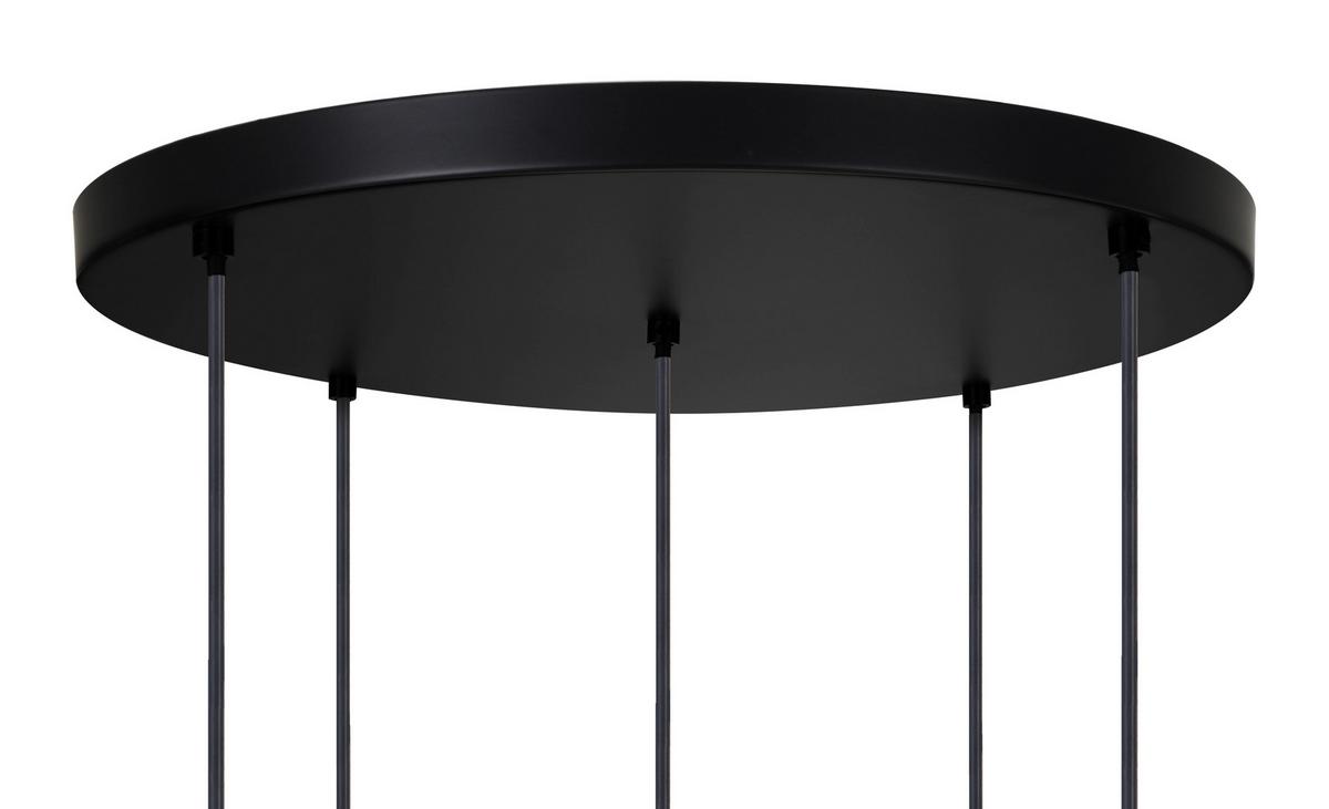 Hängeleuchte Scher - Goldfarben/Schwarz, MODERN, Glas/Metall (54/57,5/150cm)