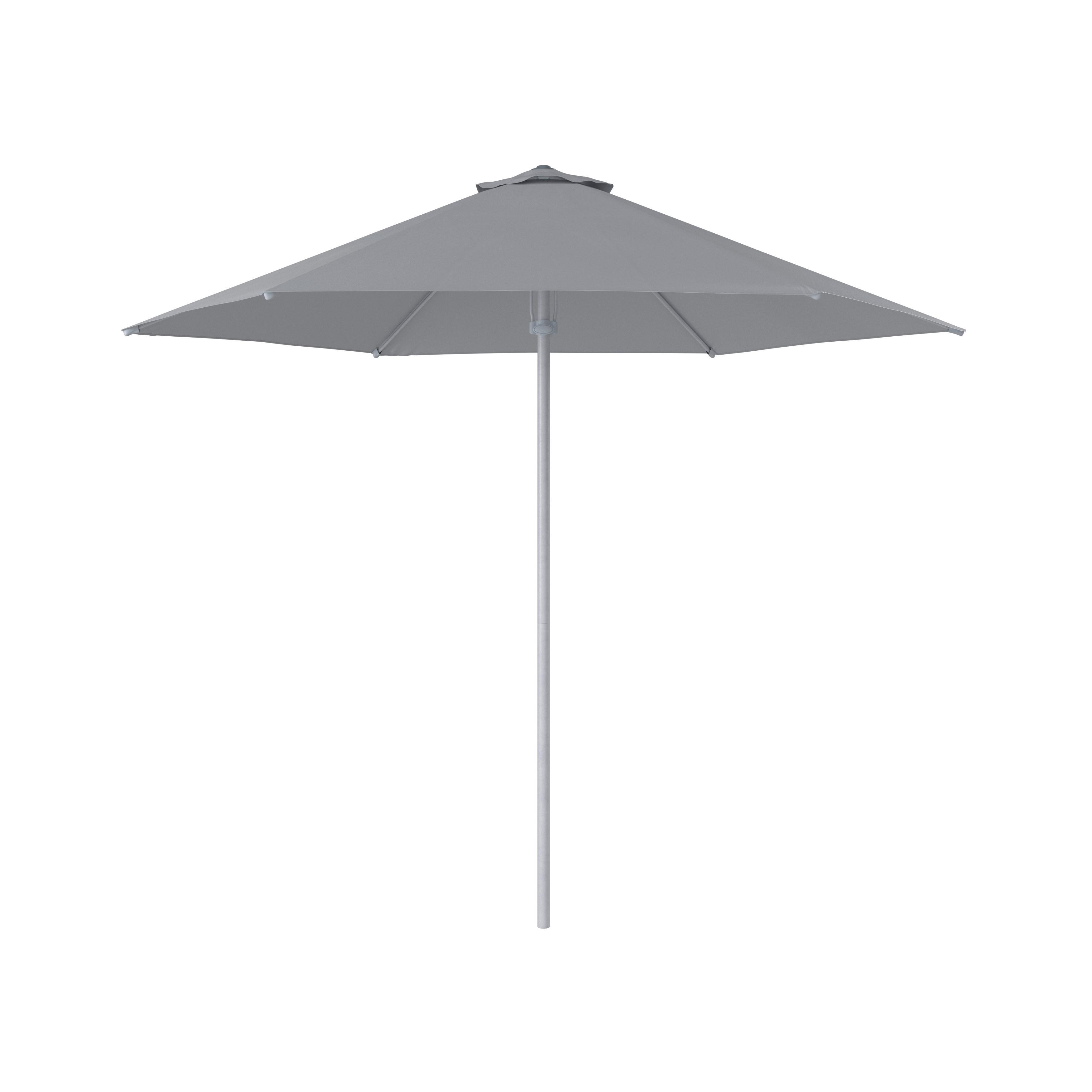 Sonnenschirm Sunny DM: 259 cm H: 239cm Grau - Hellgrau, MODERN, Textil/Metall (268/239cm) - Luca Bessoni
