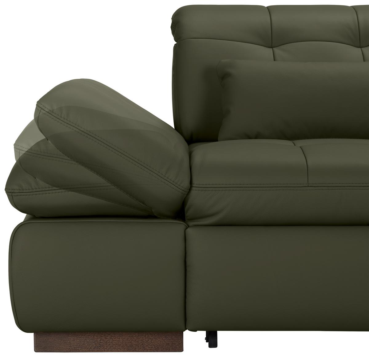 Rohová sedačka SANFINO, pravá, antracitová pravá kůže - barvy chromu/antracitová, Konvenční, kov/kůže (305/199cm) - Premium Living