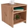 PRÍRUČNÝ STOLÍK LUCA LCT01 - tmavohnedá, Modern, kompozitné drevo (40/40/37cm)