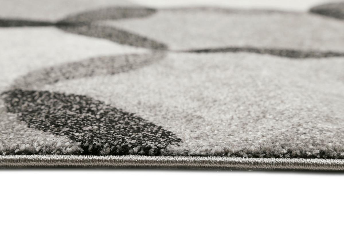 Webteppich Silber/Grau Graphik Modernina 120x170 cm - Dunkelgrau/Beige, Design, Textil (120/170cm) - Esprit