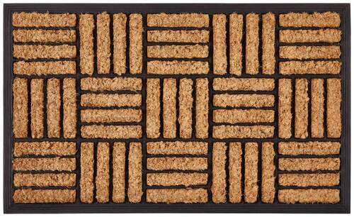Fußmatte Khloe 45x75 cm Gummi/Kokos Rutschfest - Hellbraun, KONVENTIONELL, Naturmaterialien/Kunststoff (45/75cm) - Ondega