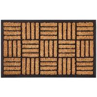 Fußmatte Khloe 45x75 cm Gummi/Kokos Rutschfest - Hellbraun, KONVENTIONELL, Naturmaterialien/Kunststoff (45/75cm) - Ondega