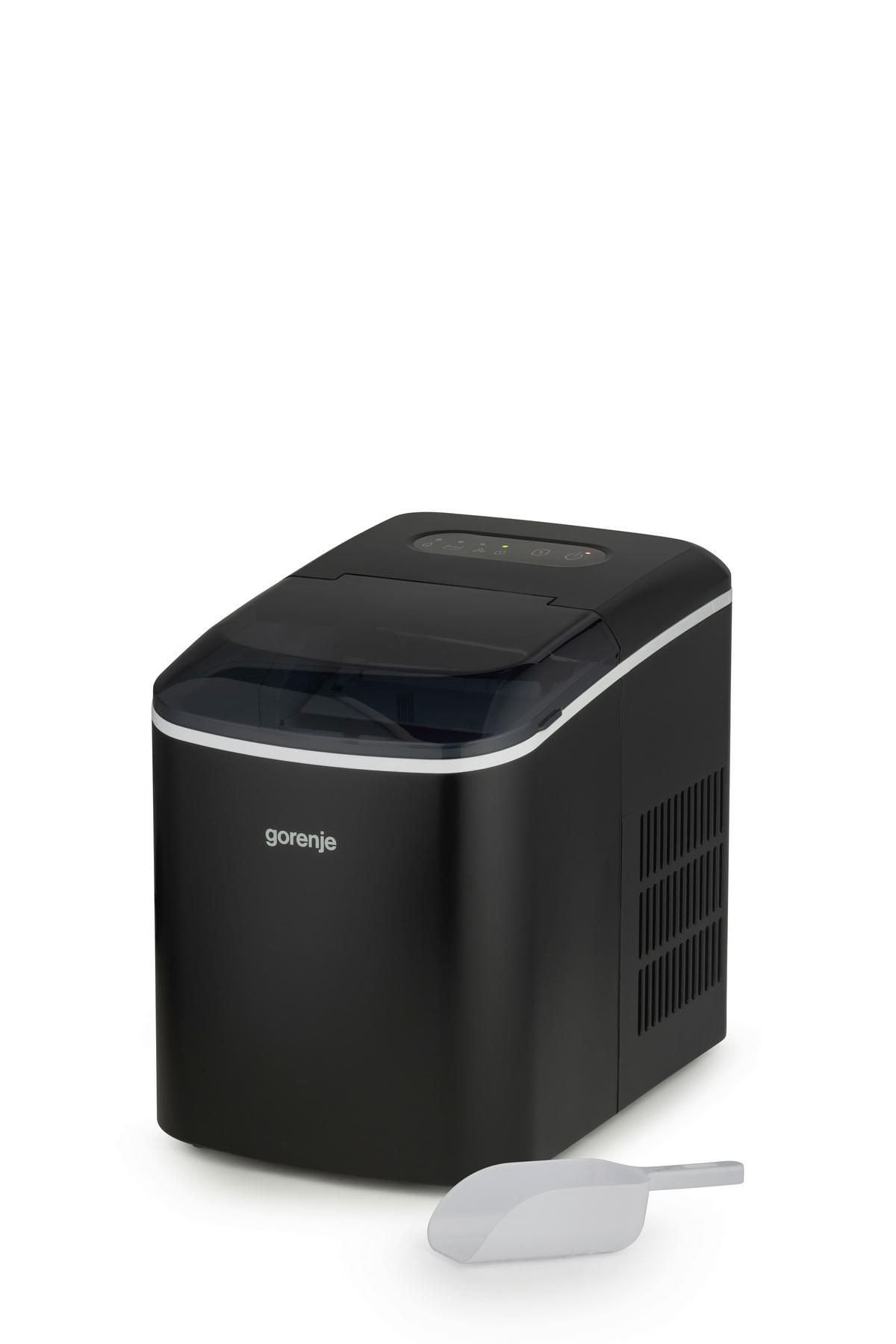 EISWÜRFELMASCHINE 120W - Schwarz, Basics, Kunststoff/Metall (32,3/36,3/24,8cm) - Gorenje