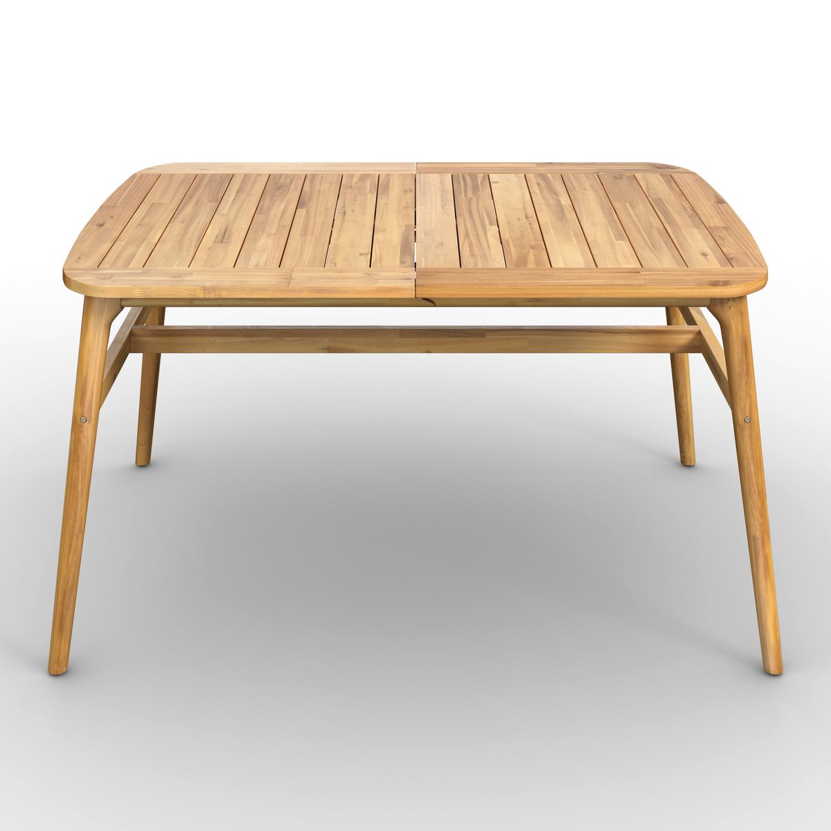 ZÁHRADNÝ STÔL NICOLA - farba tíku, Modern, drevo (160-200cm) - Bessagi Garden