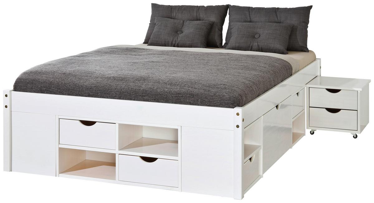 EINZELZIMMER Chilly Weiß 3-teilig - Weiß/Naturfarben, MODERN, Holz - MID.YOU