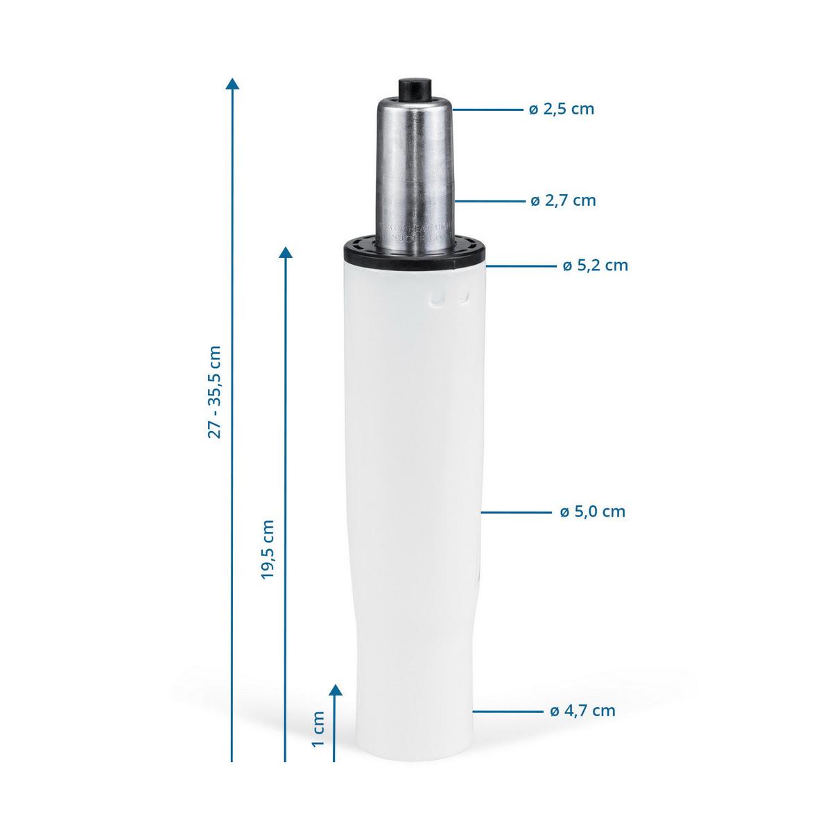 Zubehör Für Bürohocker Gf-M - Weiß, Basics, Metall (5,2/27-35,5/5,2cm) - MID.YOU
