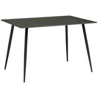 Esstisch Levi Keramik Schwarz, B: 120 cm - Schwarz, KONVENTIONELL, Keramik/Metall (120/76/80cm) - P & B