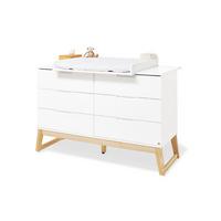 Wickelkommode 133466x Bridge - Eschefarben/Weiß, Design, Holz/Holzwerkstoff (146/101/77cm) - Pinolino