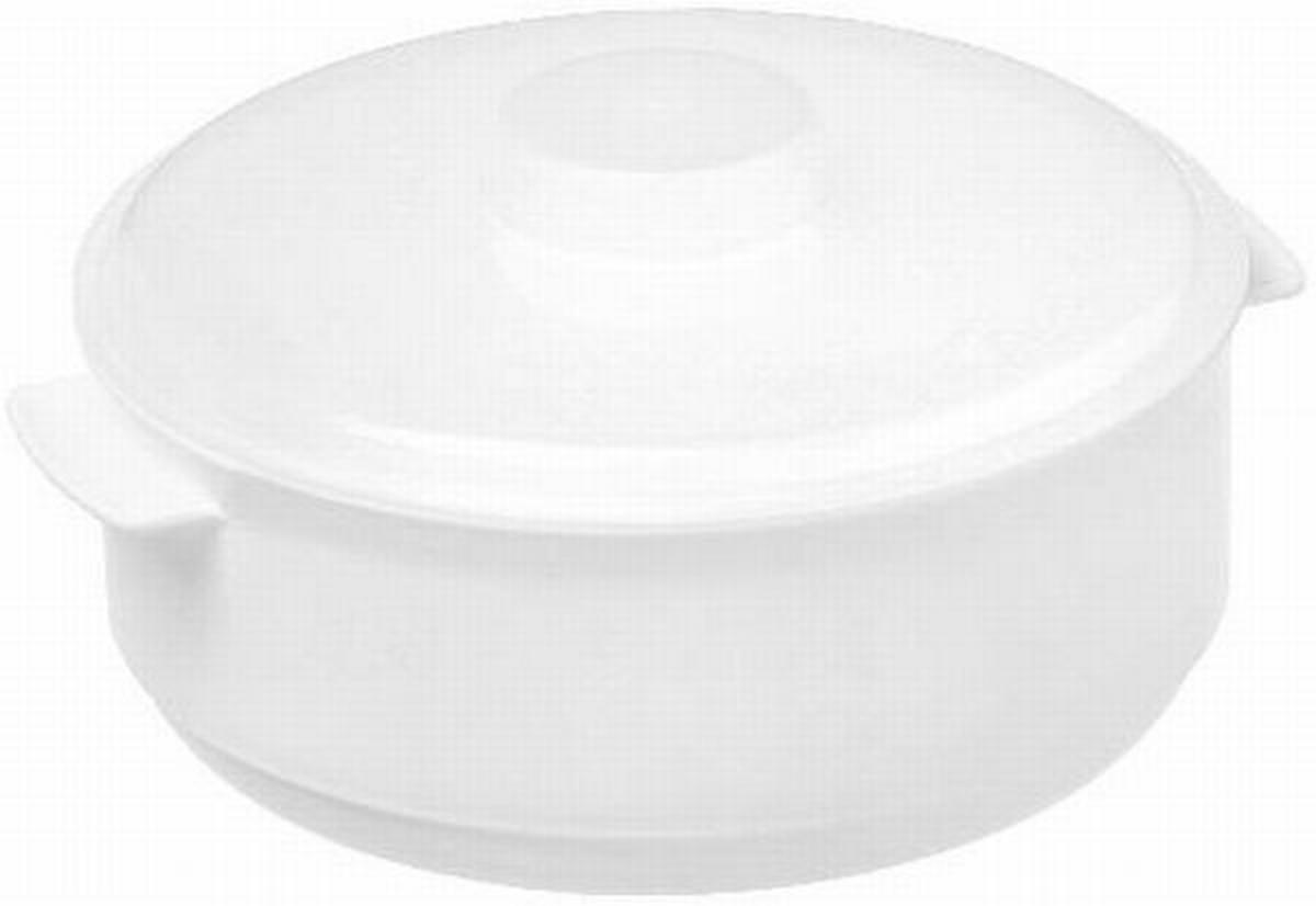 Mikrowellenschüssel Kunststoff Weiß Ricco D/H: 15,5/8,4 cm - Rot/Weiß, KONVENTIONELL, Kunststoff (15,5/8,4cm)