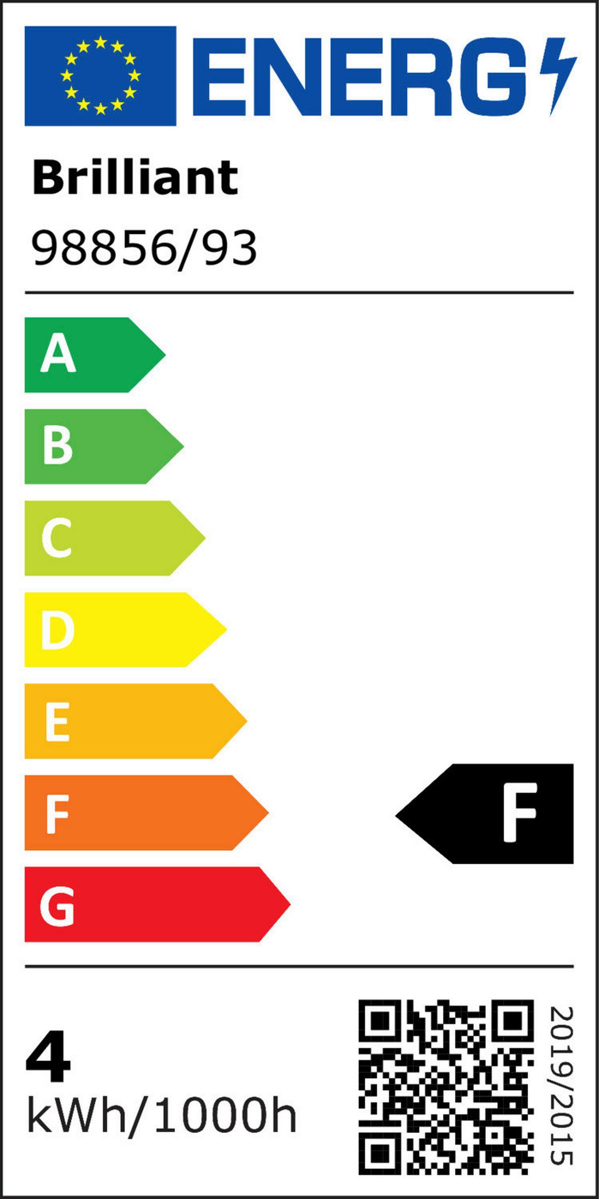 LED-Filament-Leuchtmittel 98856/93 - Grau, Basics, Glas/Metall (2,5/12cm) - Brilliant