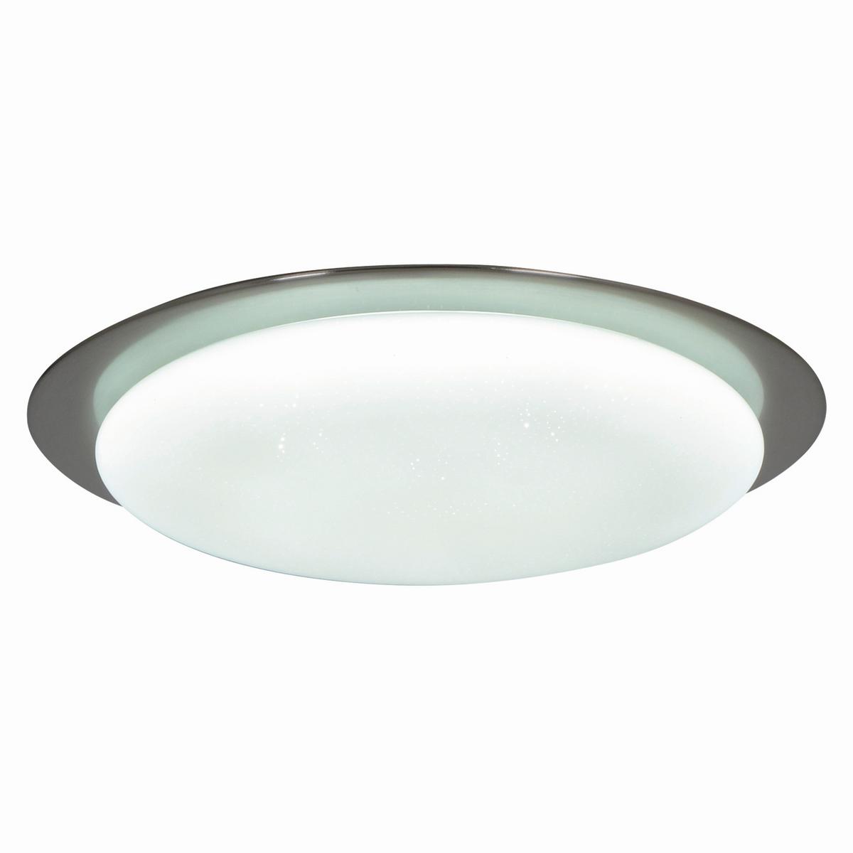 LED-Deckenleuchte Auckland Ø 42 cm dimmbar m. Sternenhimmel - Chromfarben/Weiß, Basics, Kunststoff/Metall (42cm) - Näve