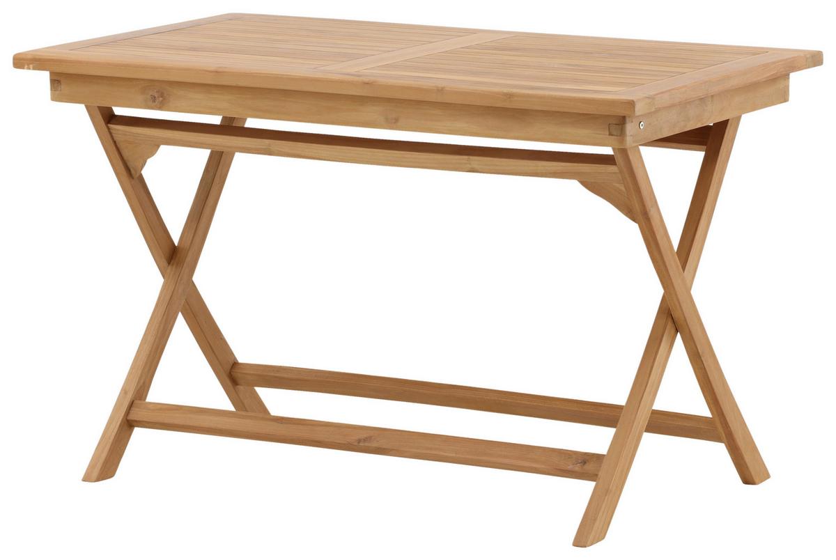 Gartentisch Kenya Teakholz L: 120cm - Teakfarben, KONVENTIONELL, Holz (120/70/75cm) - Gardenson