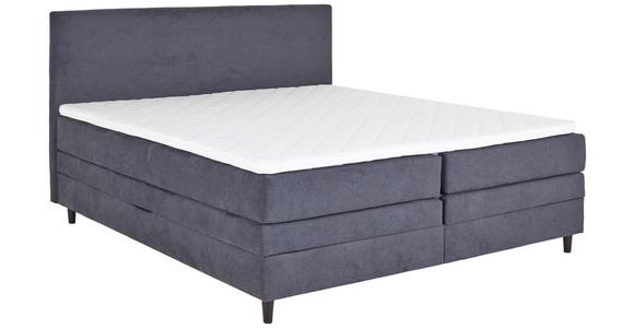 Boxspringbett Kleopatra - Anthrazit, KONVENTIONELL, Holz/Holzwerkstoff (160/200cm) - Ondega