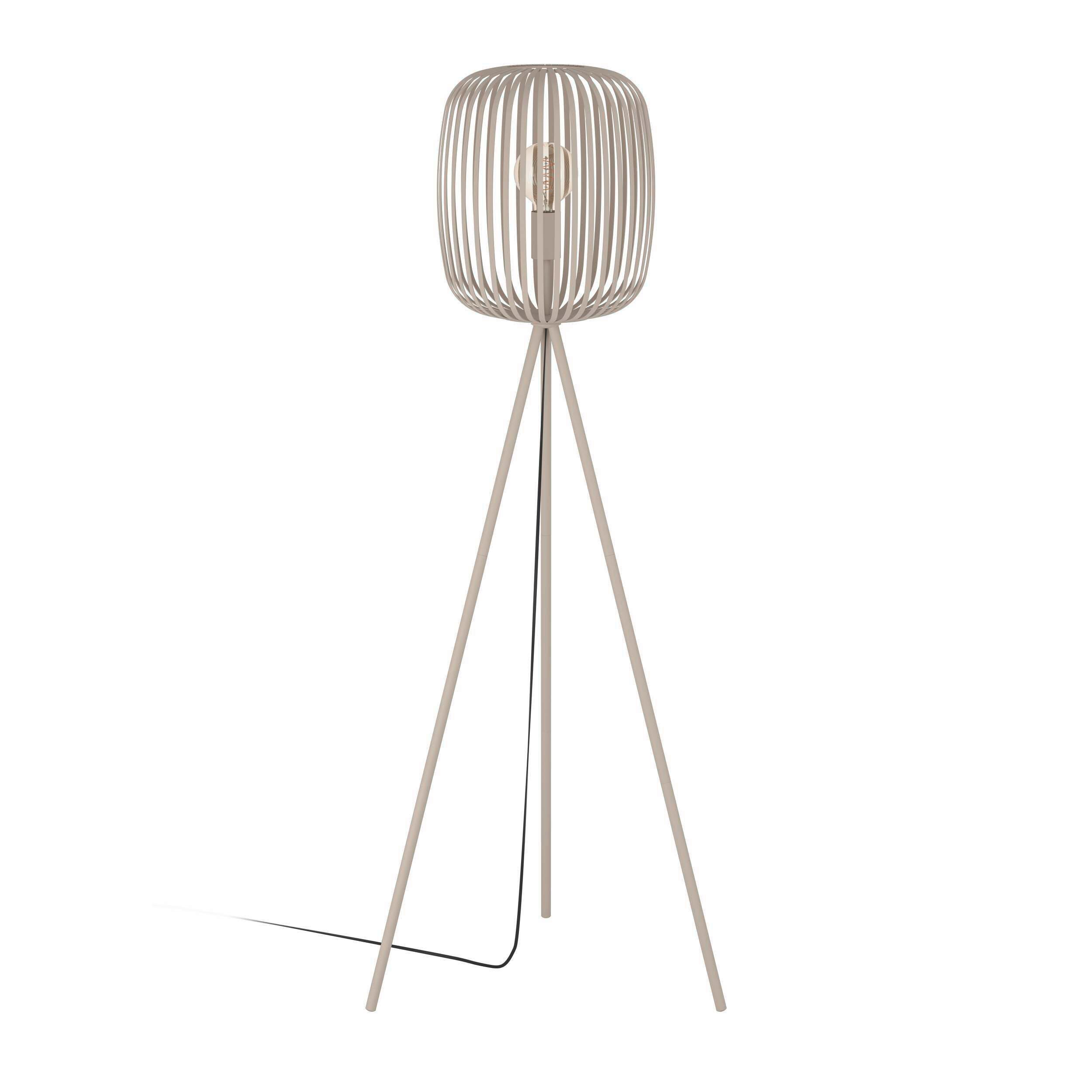 Stehleuchte 56696 Farnetta - Sandfarben/Schwarz, Basics, Metall (30,5/140,5cm) - Eglo