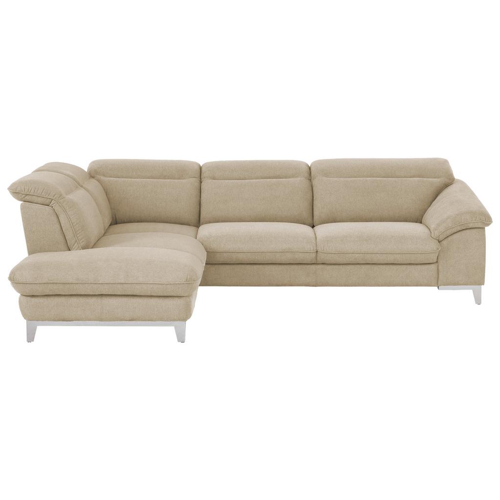Ecksofa mit Schlaffunktion Teresa Beige 232x293 cm