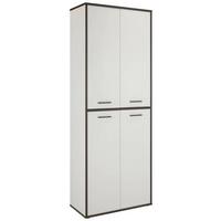 Viacúčelová skriňa KEFLAVIK -EXKLUSIV - sivá/biela, Modern, kompozitné drevo/plast (84,5/226,4/41,5cm) - Mömax