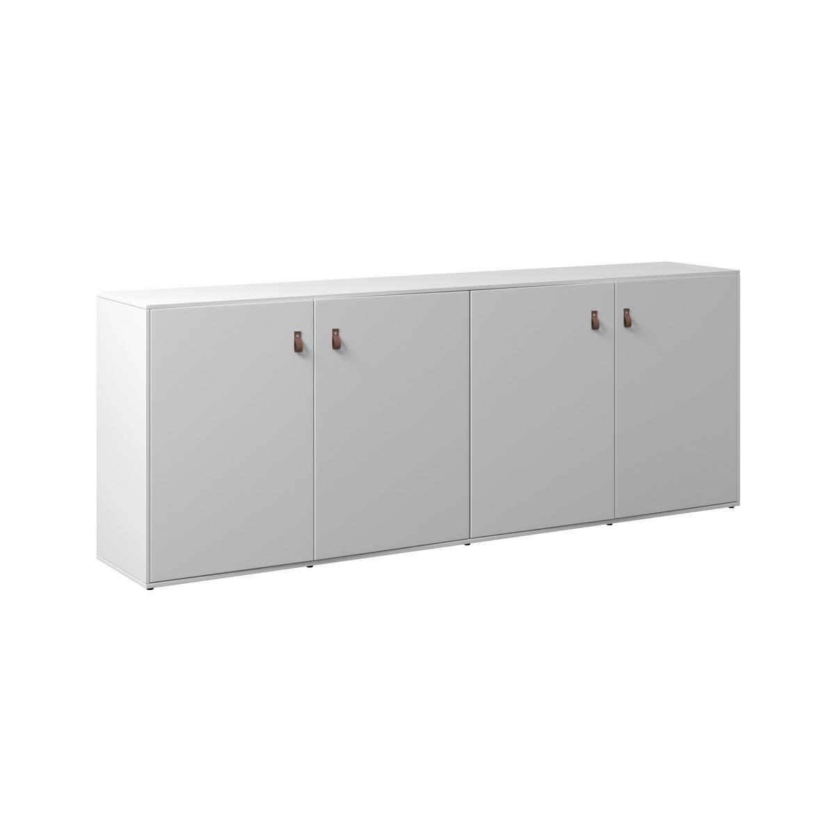 Komoda MICK - hnedá/čierna, Modern, plast (180/69,5/40cm) - Modern Living