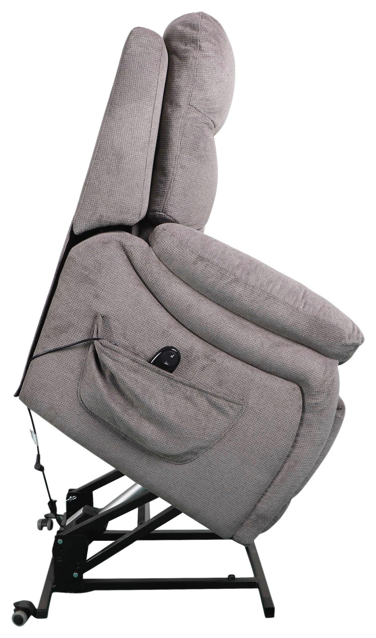 Relaxsessel Mario Webstoff Dunkelgrau, B: 89 Cm - Dunkelgrau/Schwarz, MODERN, Textil/Metall (89/107/94cm) - James Wood