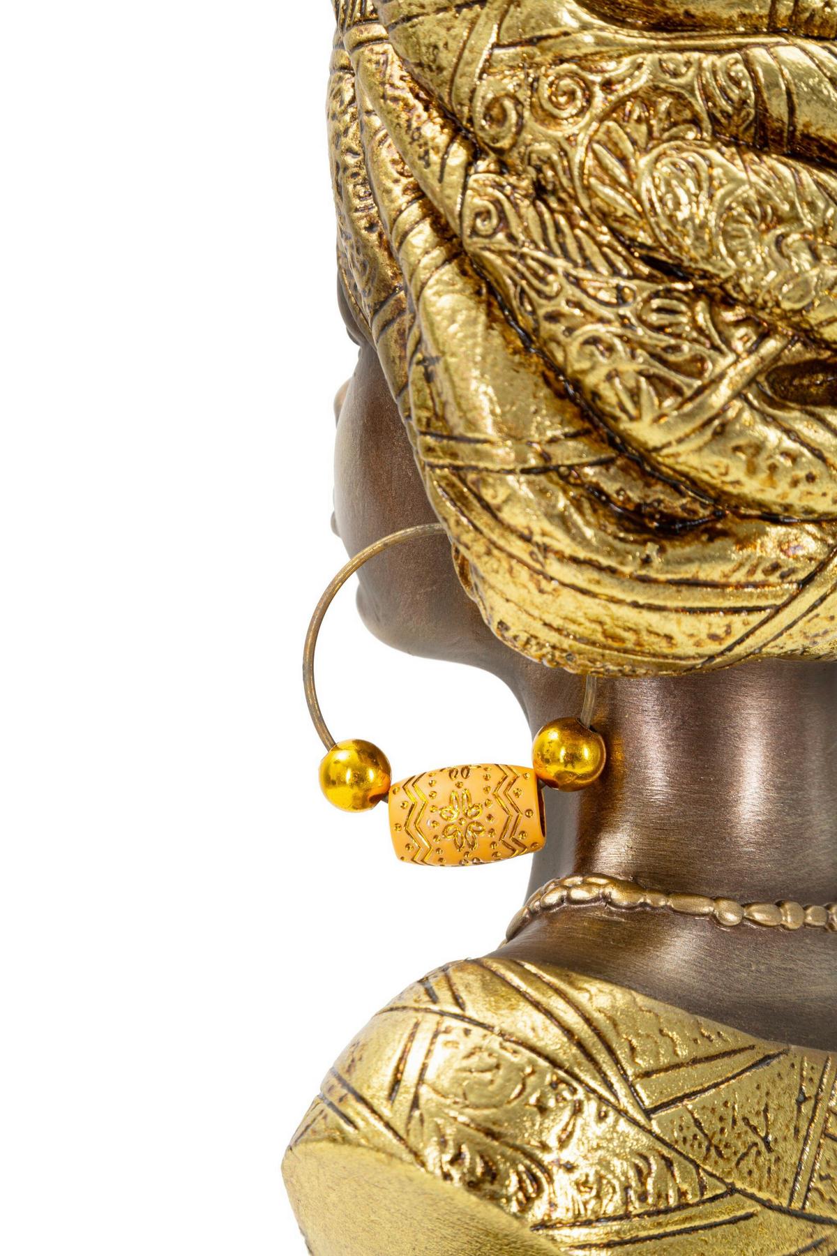 Skulptur Nairobi Statue Multicolor B: 15 cm - Multicolor, Basics, Kunststoff (15/28/12cm)