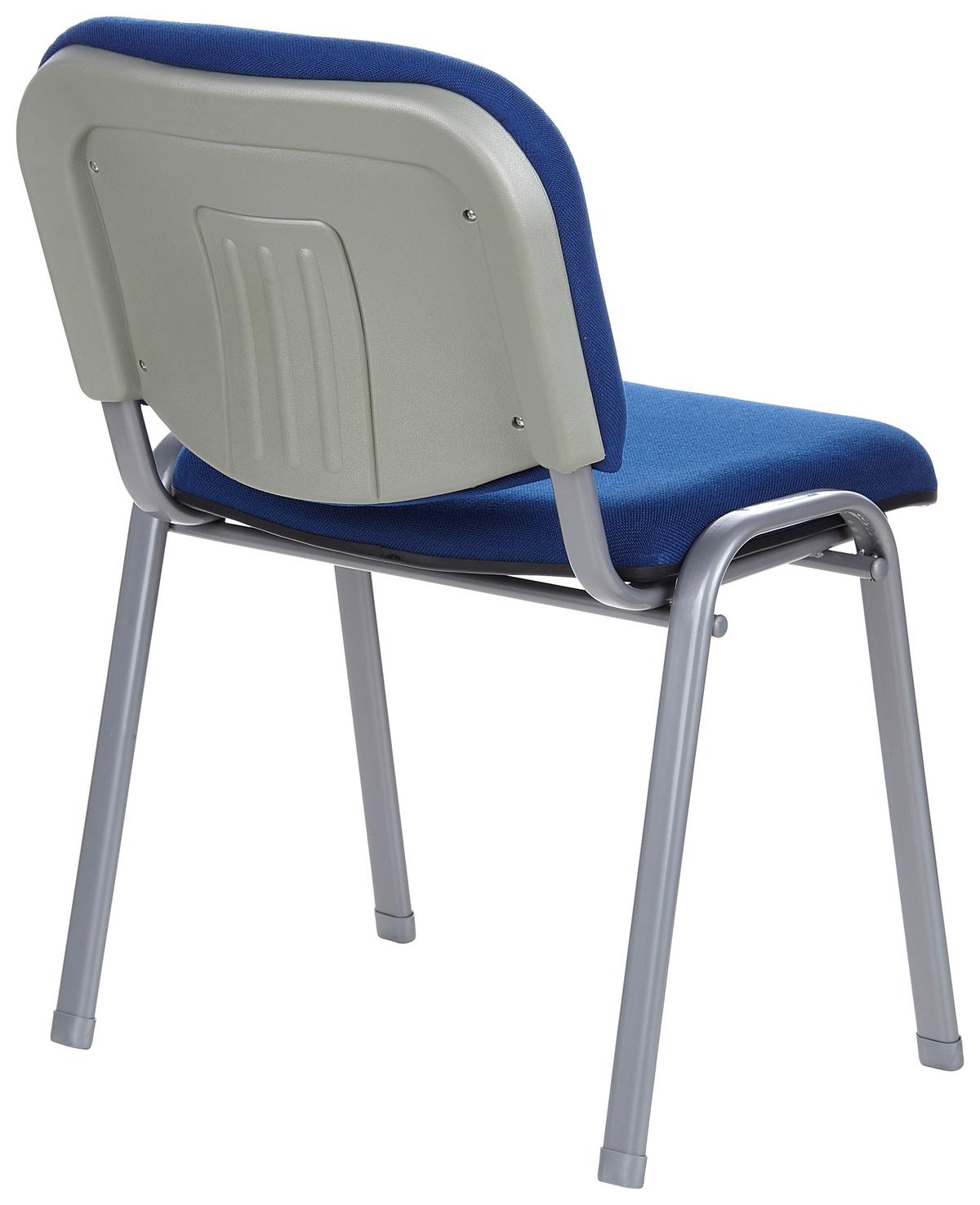 Besucherstuhl Xt 600 Blau Stapelbar - Blau/Silberfarben, Basics, Textil/Metall (58/84/48cm) - MID.YOU
