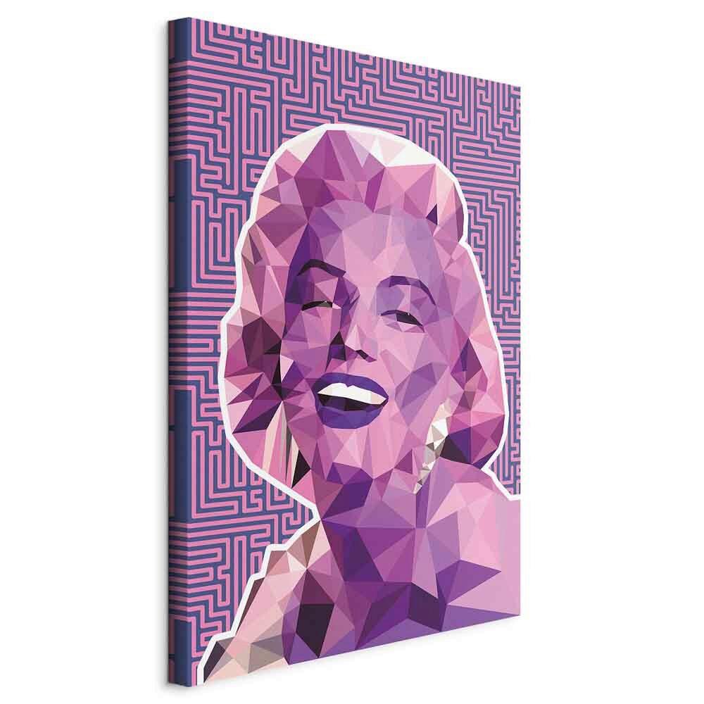 Leinwandbild Monroe Flieder Magenta B: 40 cm - Flieder/Magenta, Basics, Holz/Textil (40/60/1.2cm) - artgeist