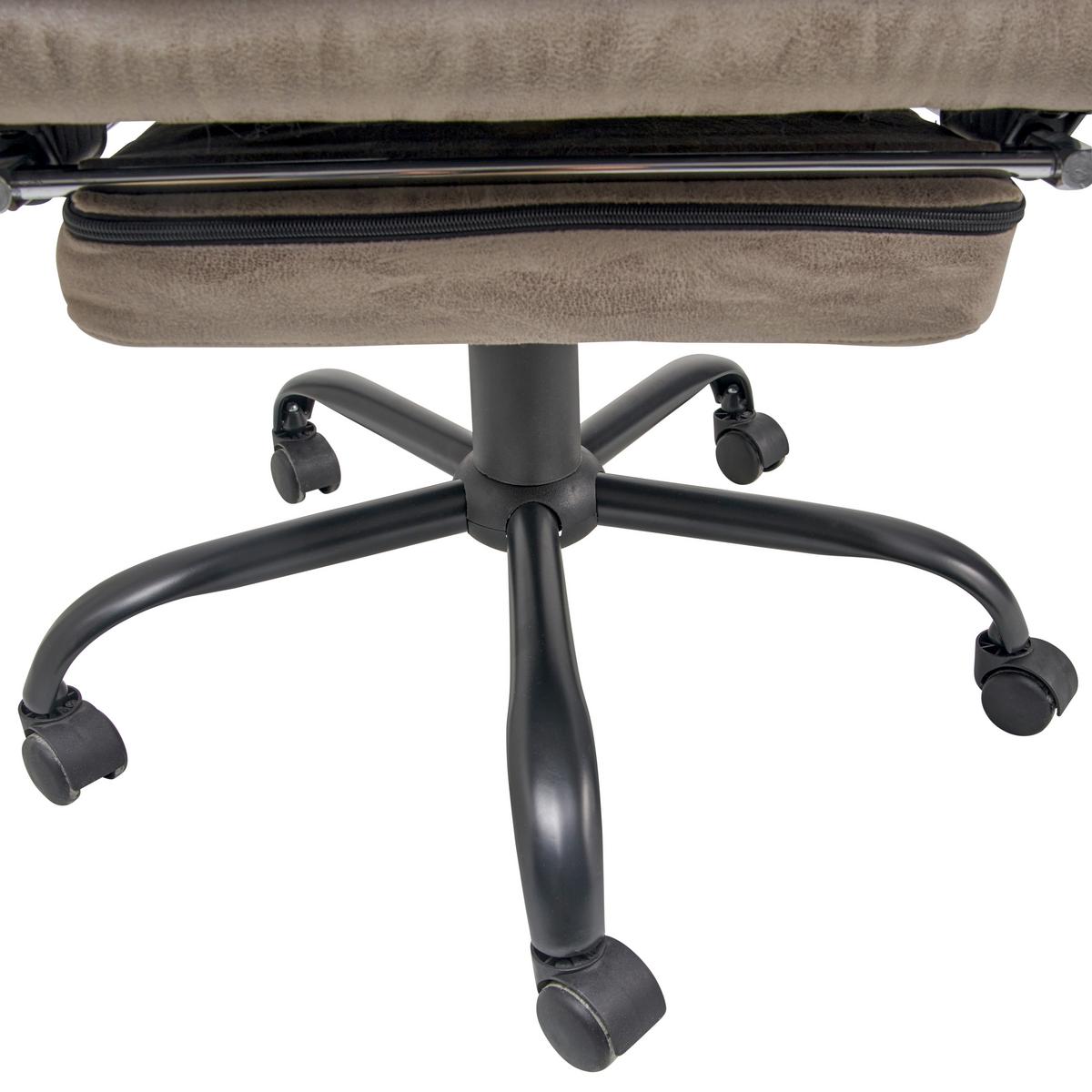Chefsessel Big Boss - Schwarz/Grau, LIFESTYLE, Kunststoff/Textil (66/126-134/59cm) - MID.YOU