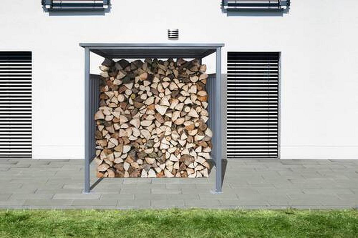 Fahrradgarage Fahrrad- Und Rauchunterstand - Anthrazit, Basics, Metall (180/210/200cm)